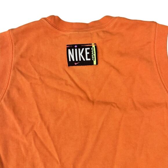 Nike Orange Sleeveless Cropped Tank Top Women’s Small Streetwear Y2K - Picture 5 of 6